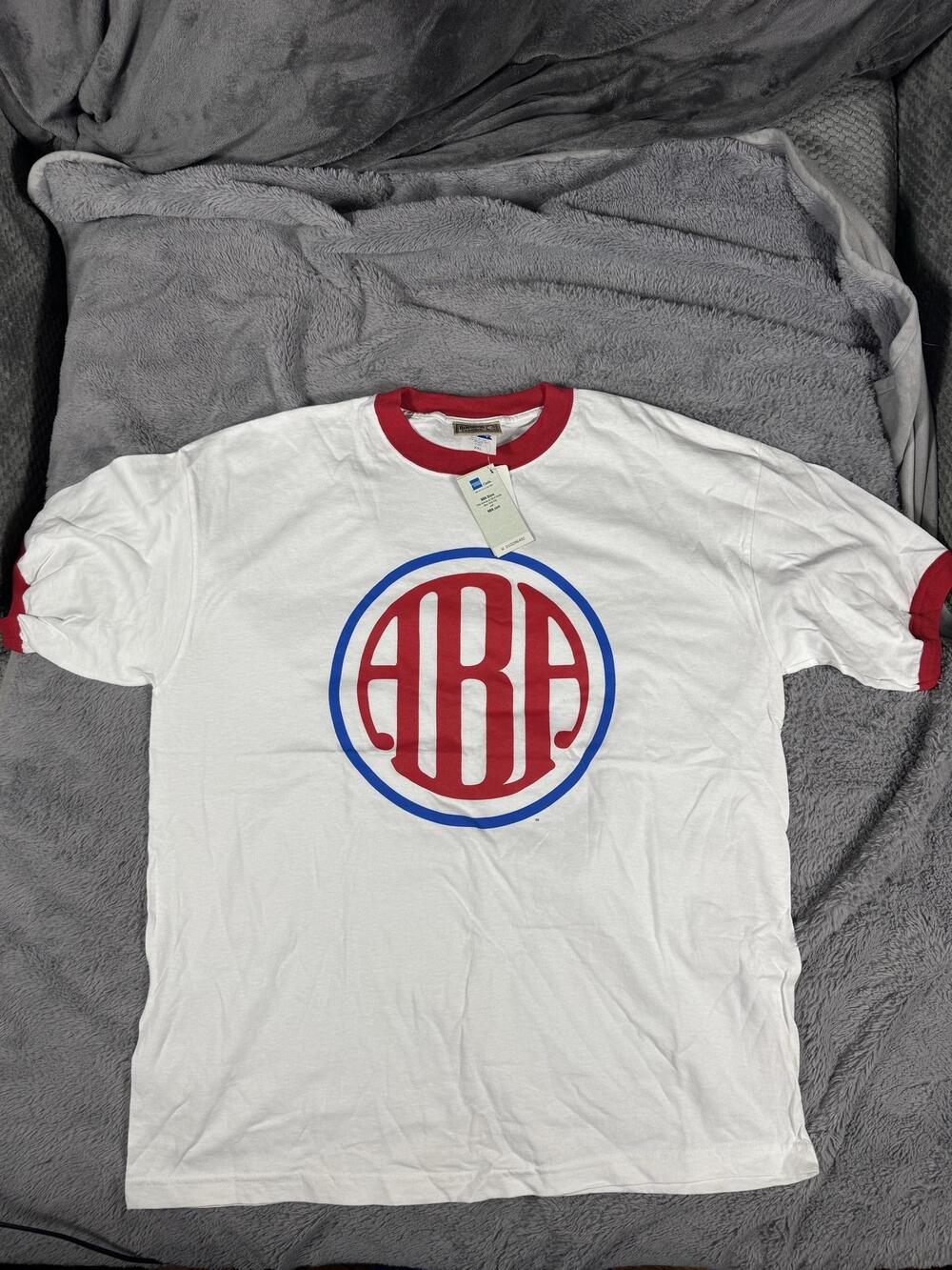 American Basketball Association Shirt Mens 2XL White NBA Hardwood Classics Tee